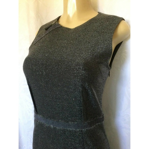 PORTS1961 Dress Sheath Sleeveless Gray Metallic 6 - Picture 4 of 6